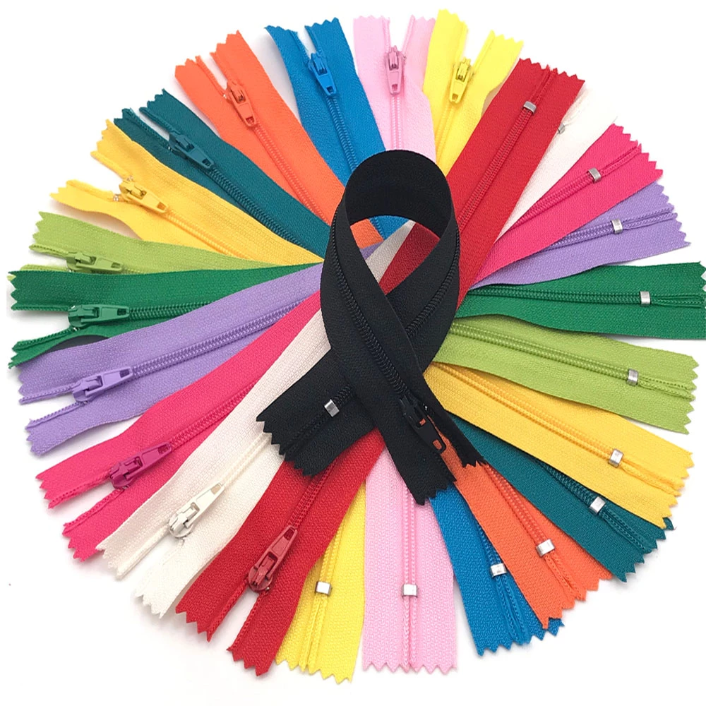 3# Nylon Coil Close-End Invisible Zipper 10cm OEKO-TEX Certified for Sewing Clothes Plastic Material DIY Friendly