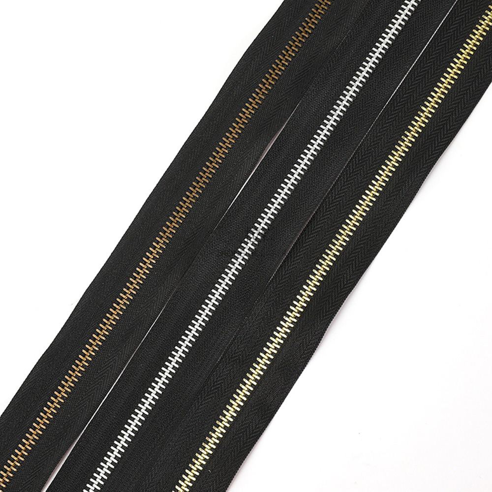 Aluminum Teeth Metal Zipper Long Chain Aluminum Continuous Zipper Roll for Bags