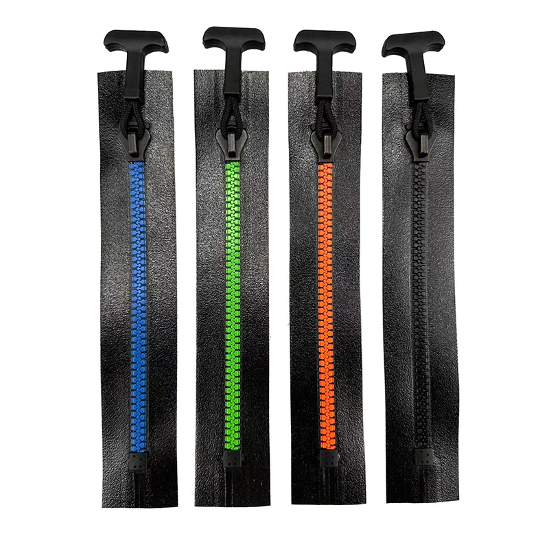 Heavy Duty Airtight Waterproof Zipper Seamless Press Glue Waterproof Zippers Custom Color For Dry Bag Outdoor Waterproof Clothe
