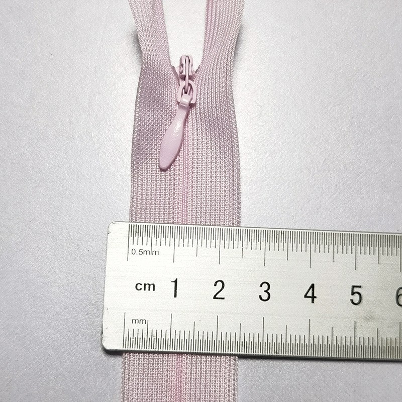 KDK3# Lace Close-End Invisible Nylon Zipper Auto Lock Slider Excellent Quality Lock Pillow Home Visit Clothing Dress Accessories