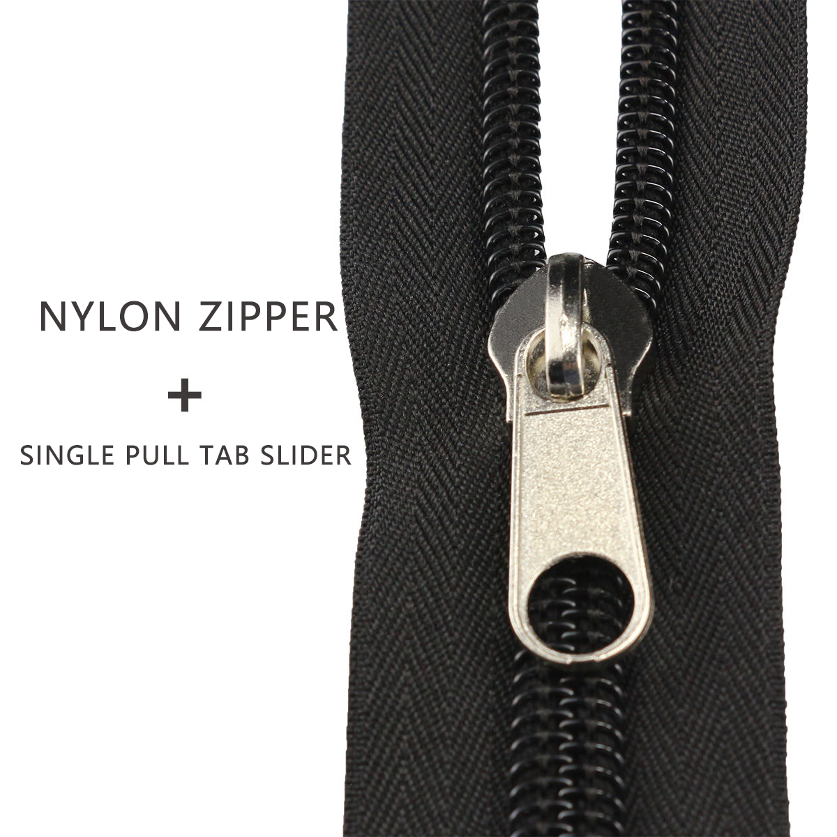 CHENQI Brand Spot Wholesale #8 #10 Black Nylon Coil Zipper Tape Roll Heavy Duty Long Chain Nylon Zippers for Outdoor Tent