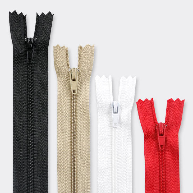 Wholesale High Quality 3# Nylon Zipper Closed End Zipper 20cm for Sale
