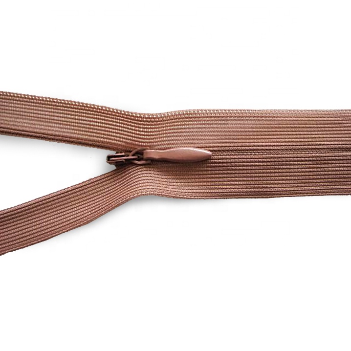 Factory Manufacturer's Price Close-End Nylon Zipper Colorful Lace Tape Plastic Invisible Zippers for Jackets Dresses OEKO-TEX