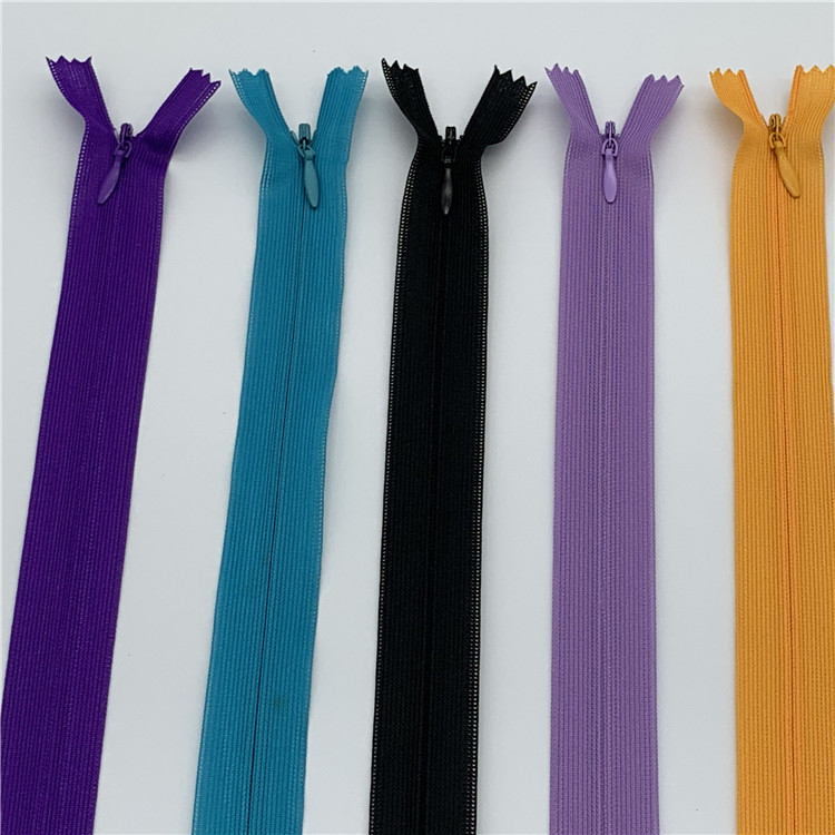 3# Invisible Zipper Roll Nylon Closed Open Ended Zip Mesh Tape Zipper for Clothes Sewing Pillow Accessory