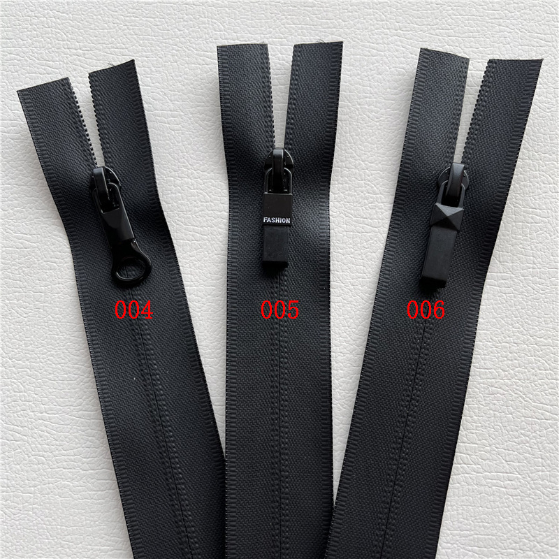 3 # Nylon TPU Waterproof Zipper For Trouser Placket Black Waterproof Zipper