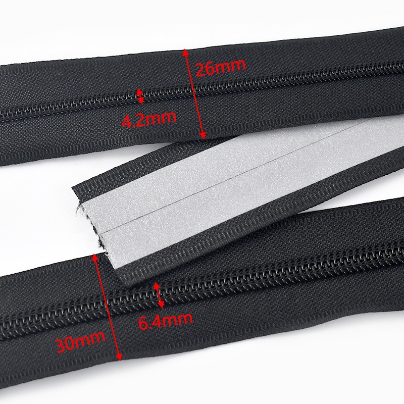 Deepeel KY439 5# DIY Garment Home Textiles &amp; Shoes Bags Eco-friendly Invisible Waterproof Double Reflective Nylon Zippers
