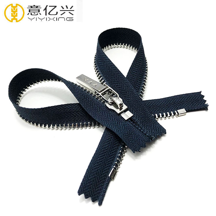 Custom Wholesale #3 #4 #5 #7 #8 #10 Aluminum Gunmetal Brass Metal Zipper for Jeans and Leather Jacket