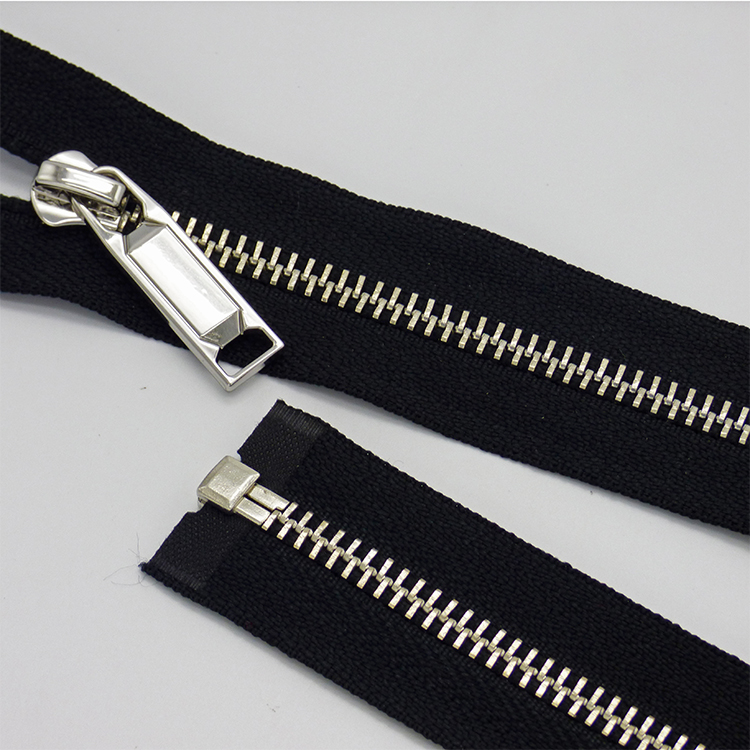 YAB Customized Metal Zipper 5# Copper Ordinary Teeth Metal Zipper For Pants Leather Jacket Coat And Shoes
