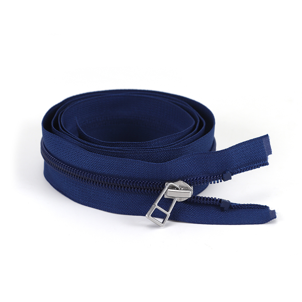 High Quality Sustainable 5# Resin Self-Locking Down Sewing Corn Tooth Open-End Zipper Plastic Zipper For Clothes