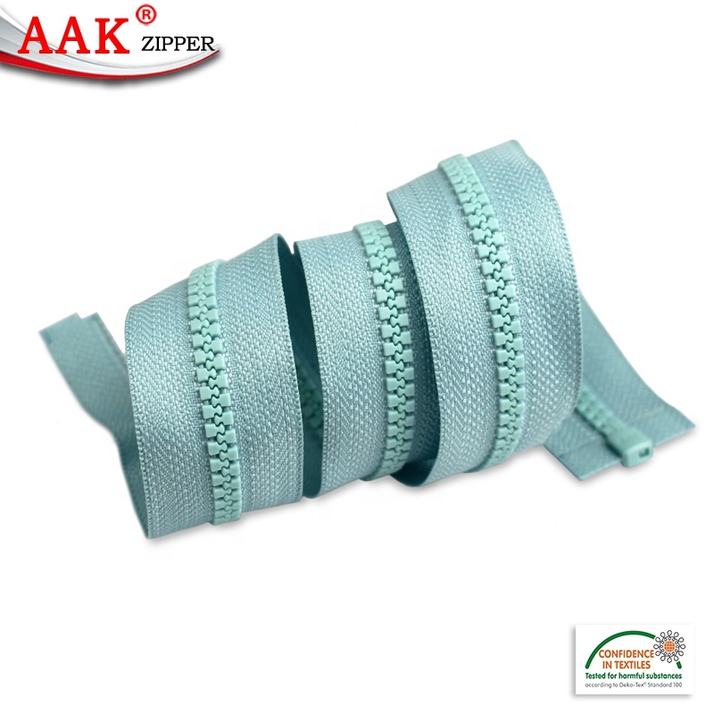 #5 Plastic Resin Zipper Reversible Slider for Jackets &amp; Coats Heavy Duty Custom Molded Plastic Wholesale