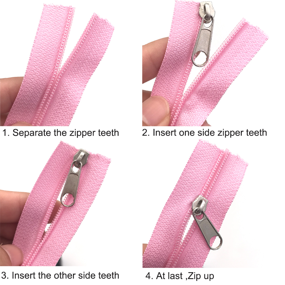 Wholesale Custom Plastic Zipper Home Textile Vislon Long Zipper Roll With Special Tape Use for Bags or Garments