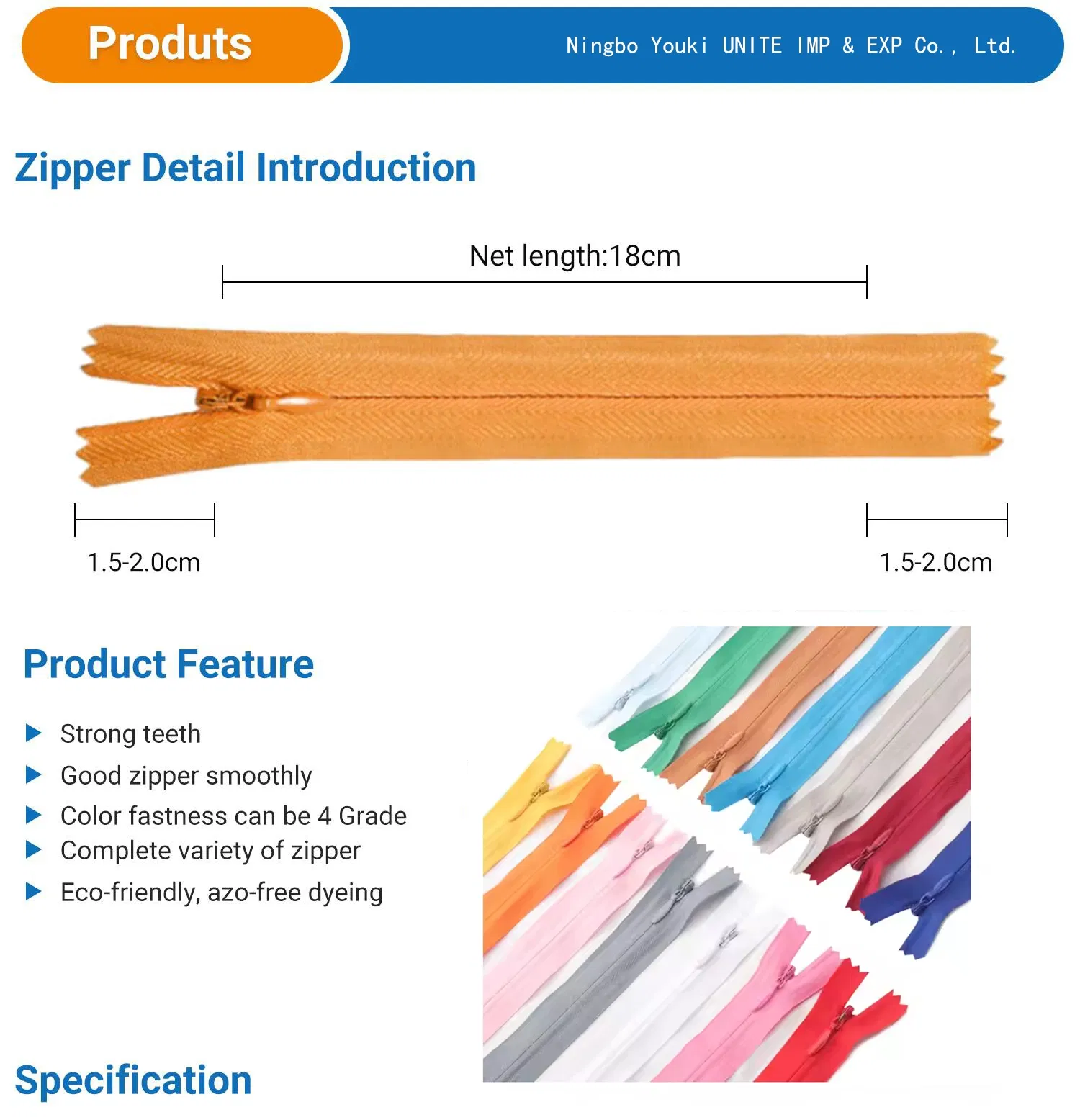 Nylon Waterproof TPU Coated Zipper Detail 4