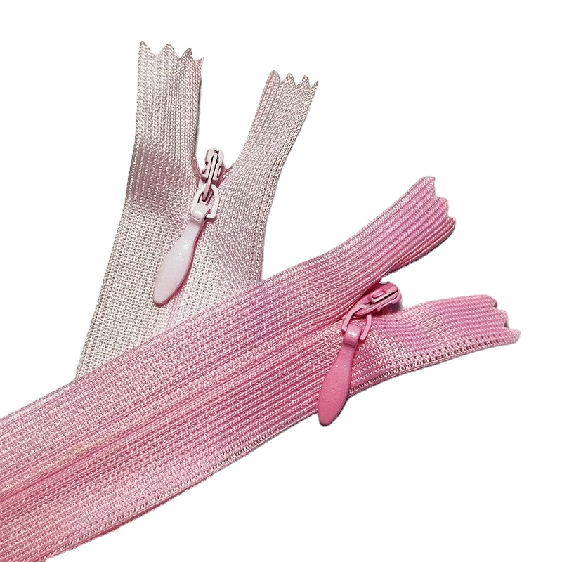 KDK3# Lace Close-End Invisible Nylon Zipper Auto Lock Slider Excellent Quality Lock Pillow Home Visit Clothing Dress Accessories