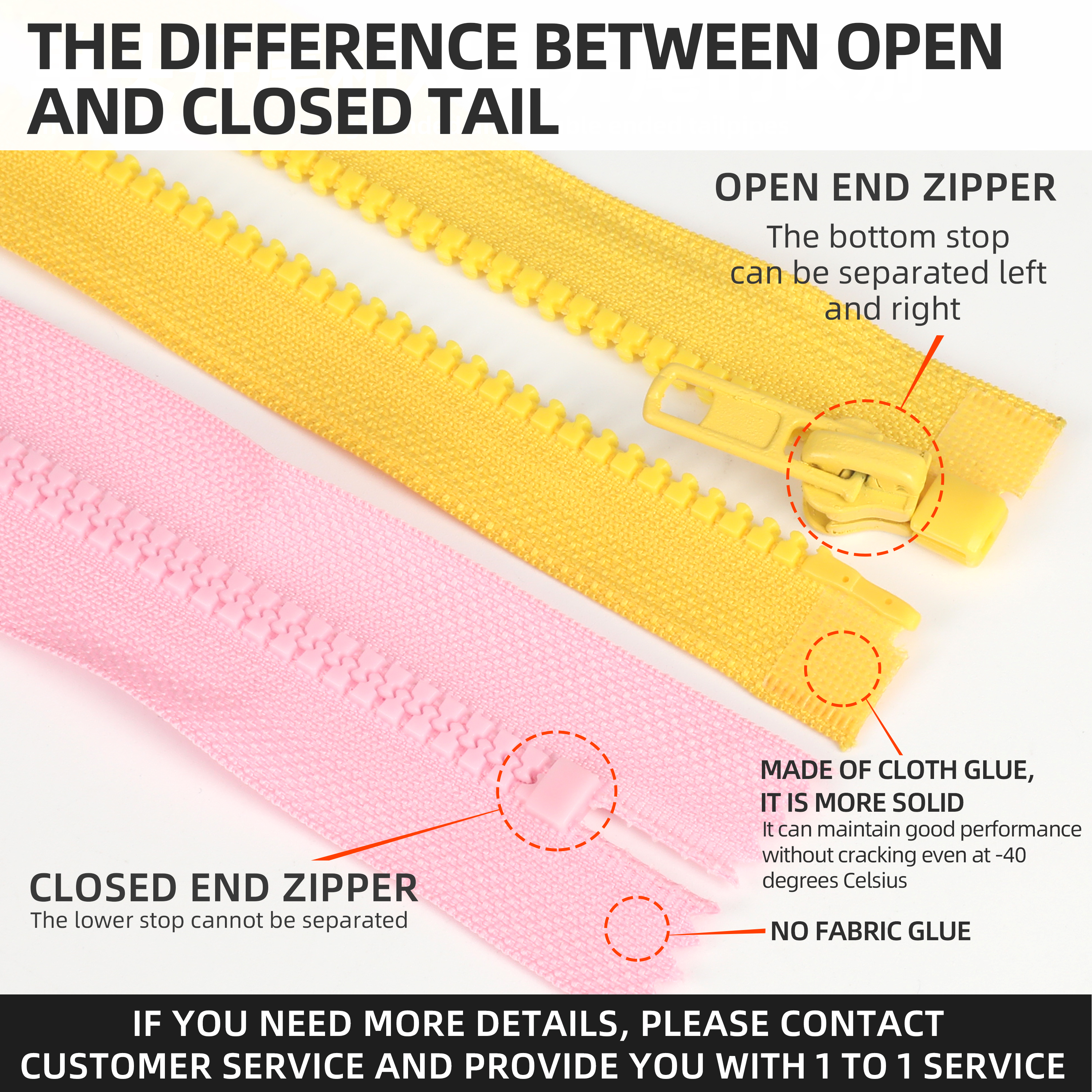 Factory Cremalleras Plastic Zipper 10 8 5 3 Vislon Zipper Fermeture Eclair Two Way Close Open End Resin Zippers for Clothing