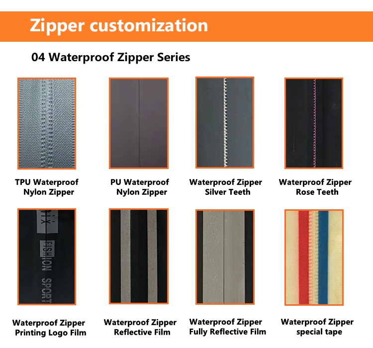 Wholesale Continuous Zipper Long Chain #3 #5 Black Long Zipper Roll Airtight Nylon Coil Plastic Waterproof Zipper