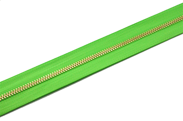 Factory Price Custom Metal Open End/Close End Zipper 3# 5# Aluminum Long Chain Roll Jeans with Custom Teeth Color