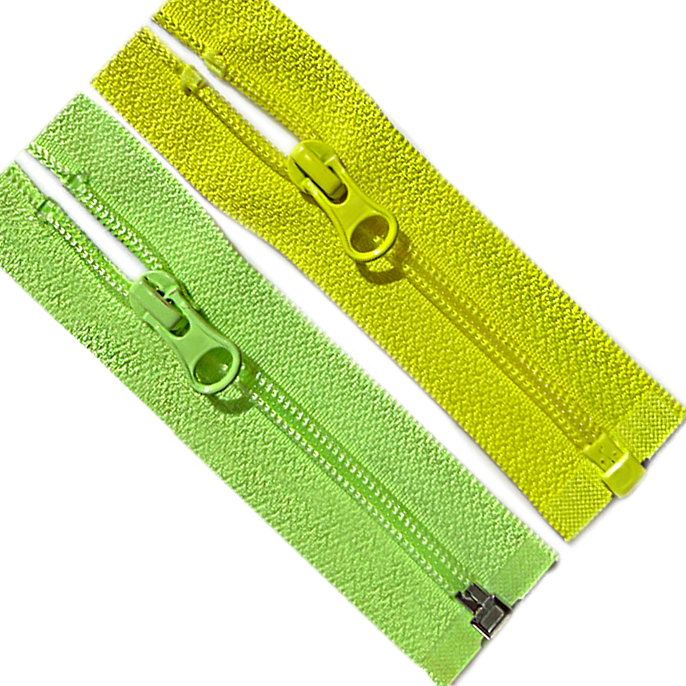 Factory Wholesale Customized Green Nylon Zipper #3 #5 #7 #8 #10 Durable Open End Long Chain for Shoes Garments Bags