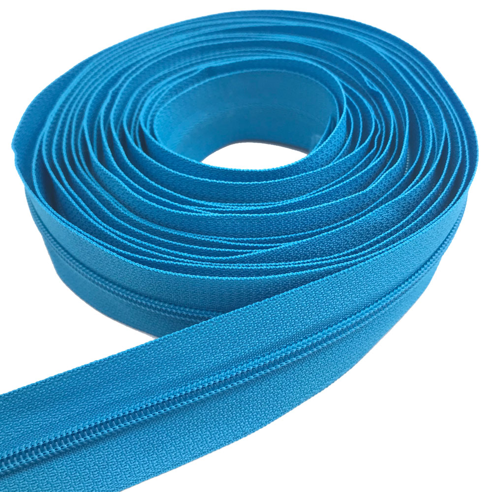 Wholesale Custom Plastic Zipper Home Textile Vislon Long Zipper Roll With Special Tape Use for Bags or Garments