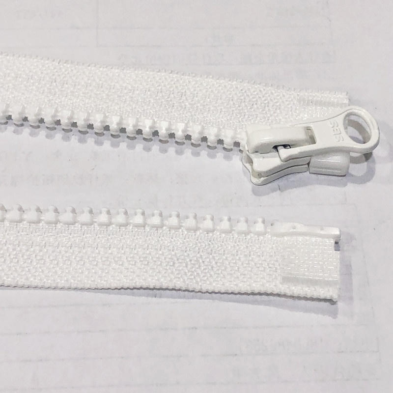 SBS Factory Custom Direct Sales Automatic Lock Zipper High Quality Open Left Latch #5 Resin Black Aluminum Zippers For Clothes