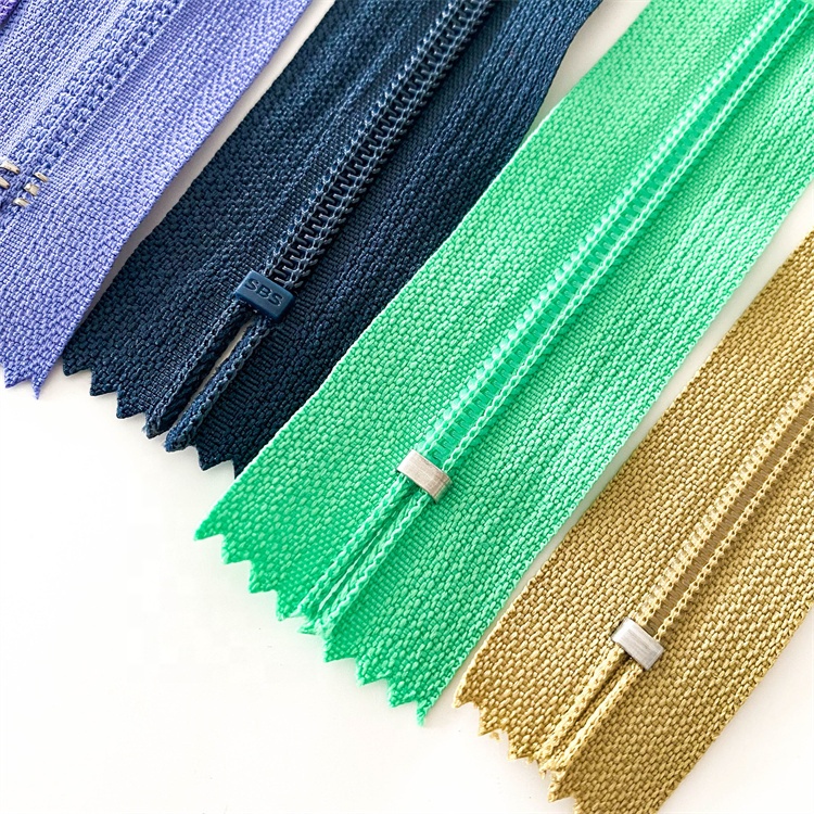 High Quality Sbs 3#4#5# Nylon Zipper Self-Locking Close-End Puller Customizable Closed Injection Pocket Garment Shoes