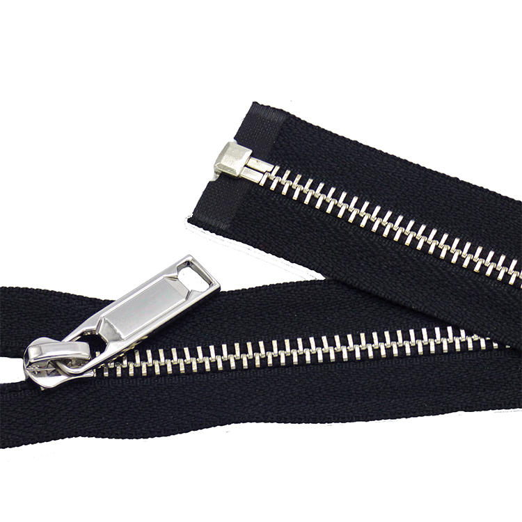 YAB Customized Metal Zipper 5# Copper Ordinary Teeth Metal Zipper For Pants Leather Jacket Coat And Shoes