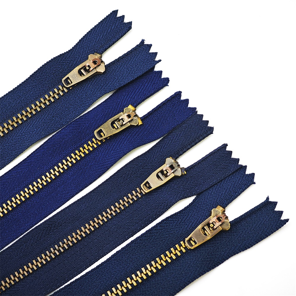 Wholesale Custom Size Color 3# 4# 5# Short Men Denim Jeans Metal Back Zip 4yg Jean Metal Zipper for Jeans