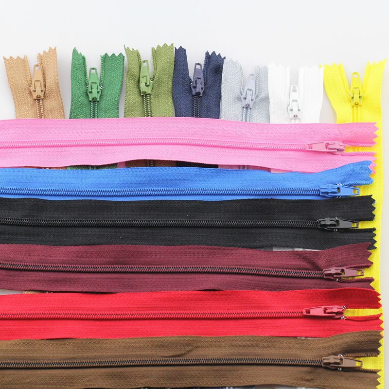 Length 20 CM / 3 # Nylon Closed Tail Zipper/Bags/Pants Buckle/Home Textile Color Pocket Chain Lock