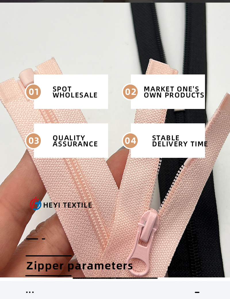 Nylon Open-End Zipper Smooth Puller