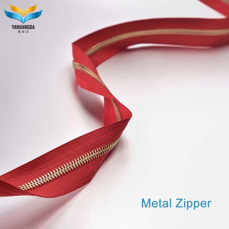 Zips Factory High Quality Brass Zipper 3#5#8# Metal Zipper for Handbags Special Bag Parts &amp; Accessories in Trade Stock