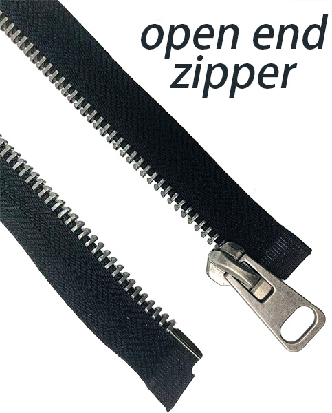 Hengda Factory Customized Original Zinc Alloy Metal Zipper 70cm Metal Zipper Open Ended Aluminum Alloy Zip 60 cm