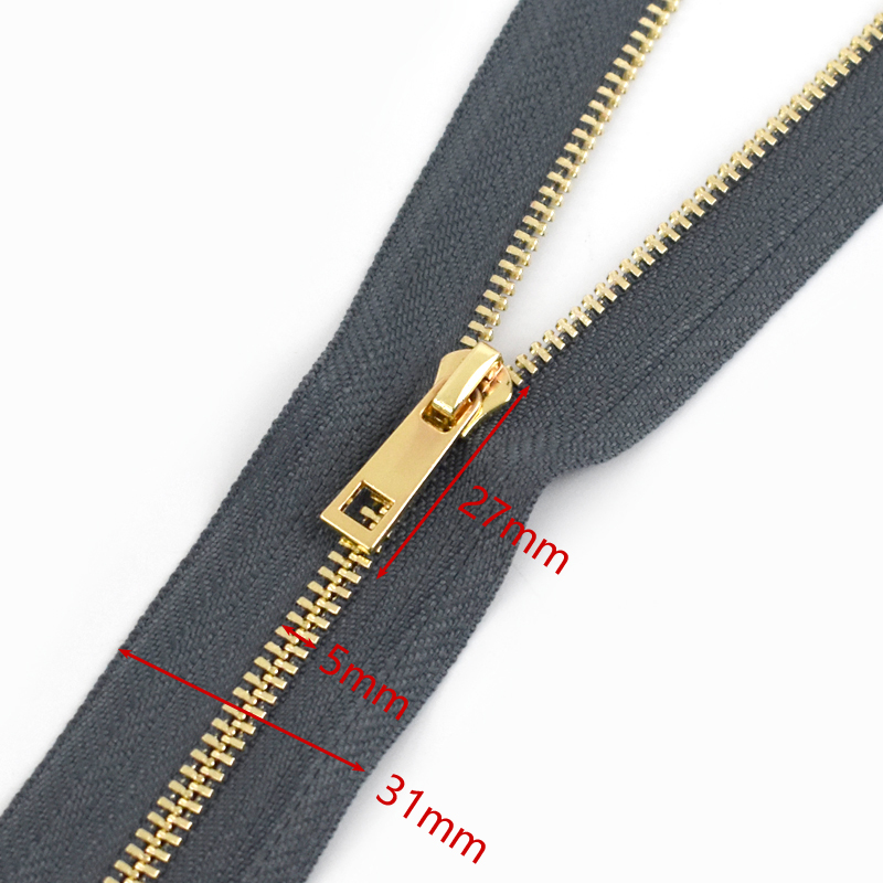 MeeTee XP012 3# 25cm White-Close-End DIY Alloy Zipper Tape for Home Textile Bag Shoe Garment Sustainable Feature