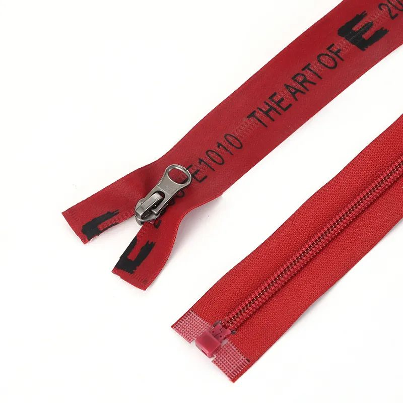 Fancy #3 #4 #5 Colorful Design Long Chain Nylon Zipper for Fashion Bags with PU or TPU Waterproof Zip