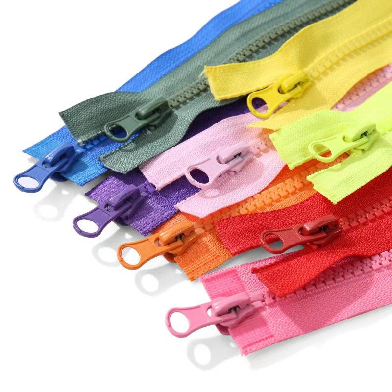 Plastic Teeth Zipper Resin Zipper Opening Open Tail Closed Tail Closed Wholesale Injection Molding Plastic