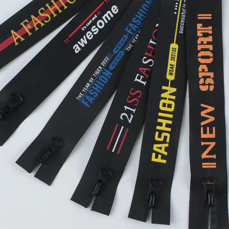 Factory Custom Eco-Friendly Logo 5# Open-End Zip Multi-Purpose Nylon Waterproof Zipper for Water Sports Bags Made PU TPU PVC