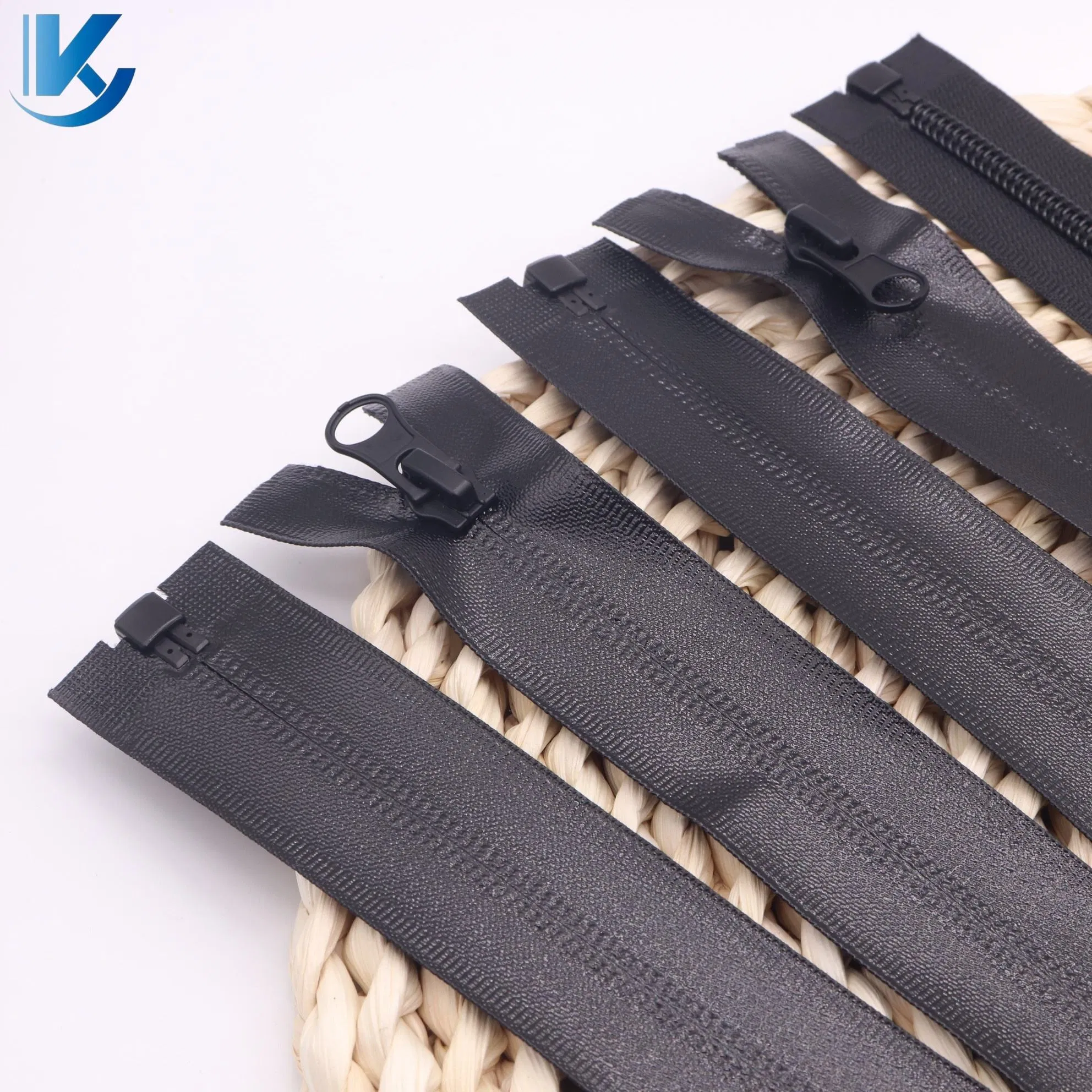 High Quality Nylon TPU Waterproof Zipper with Shiny Tape Reverse Invisible Direct Factory Wholesale