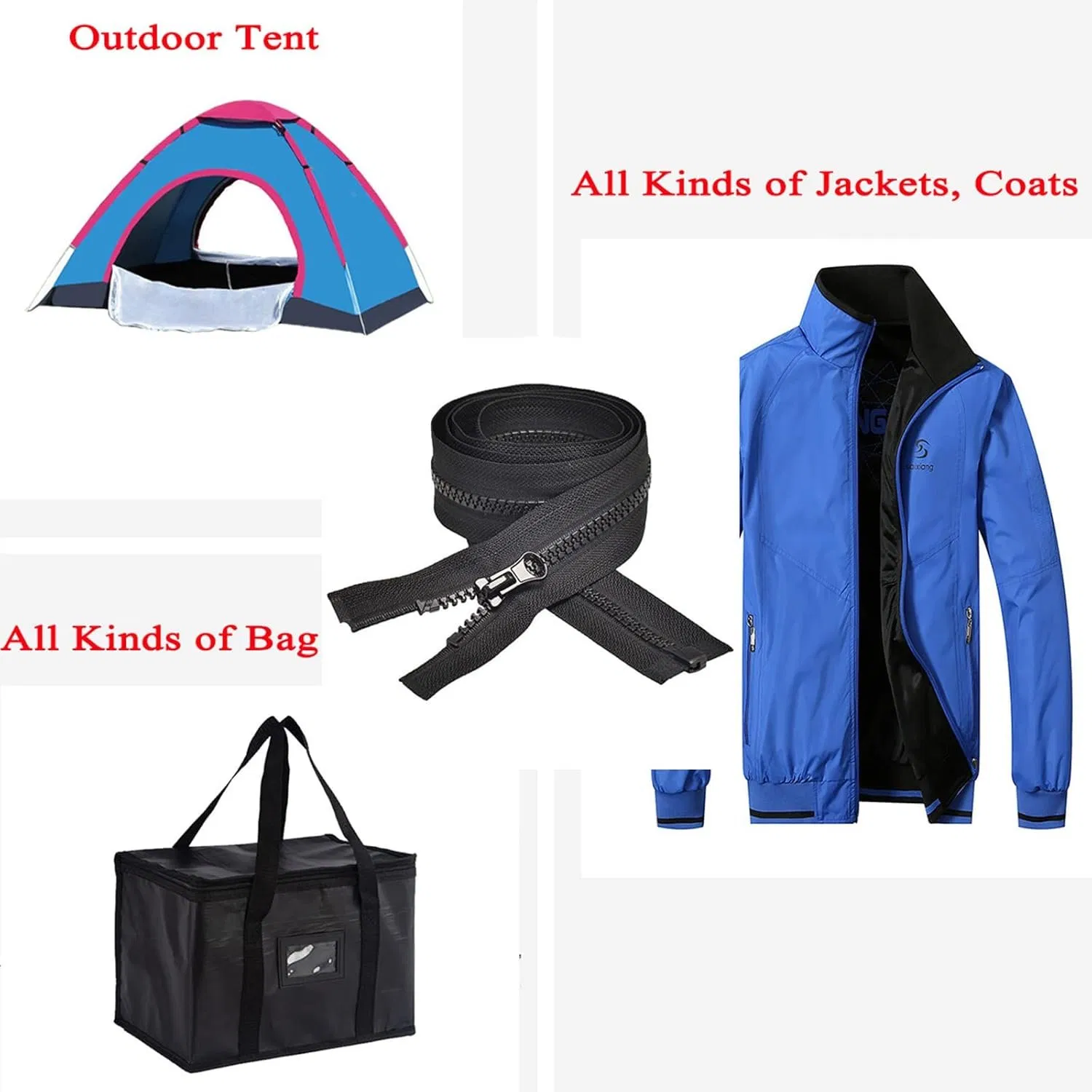 5 # TPU Waterproof Black Zipper Anti Tooth Nylon Waterproof Luggage Clothing Accessories