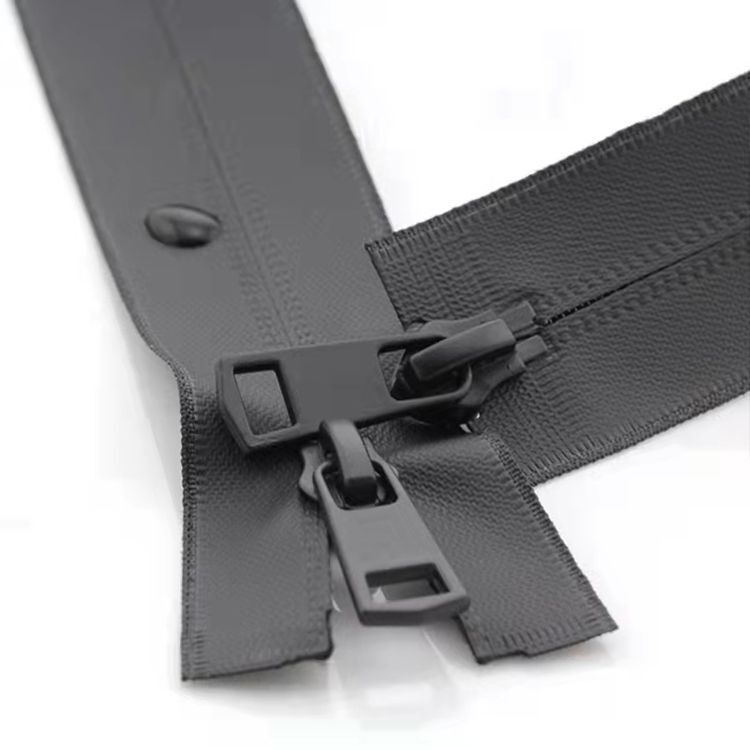 Wholesale Open End TPU Printed Zipper Waterproof Nylon and PU Water-Resistant Outdoor Jacket Material Plastic Zipper