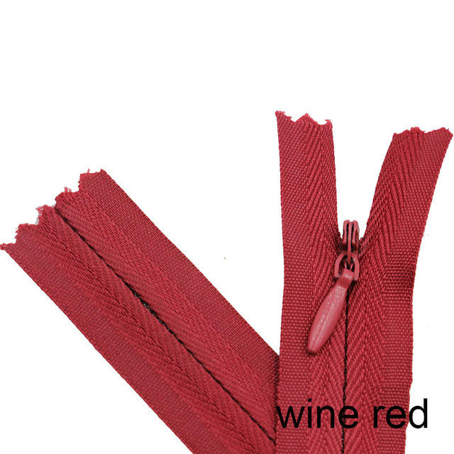 Top End Invisible Nylon Zipper High Quality Teardrop Head Custom Length Close End Color For Women Dress Mattress Hiking Bags