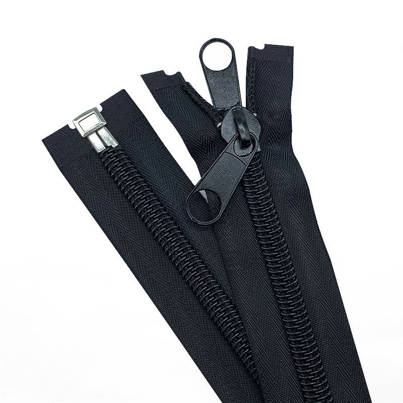 Wholesale No. 10 Nylon Zipper Black High Quality 100 Yards No. 10 Nylon Zipper for Luggage, Bags and Tents