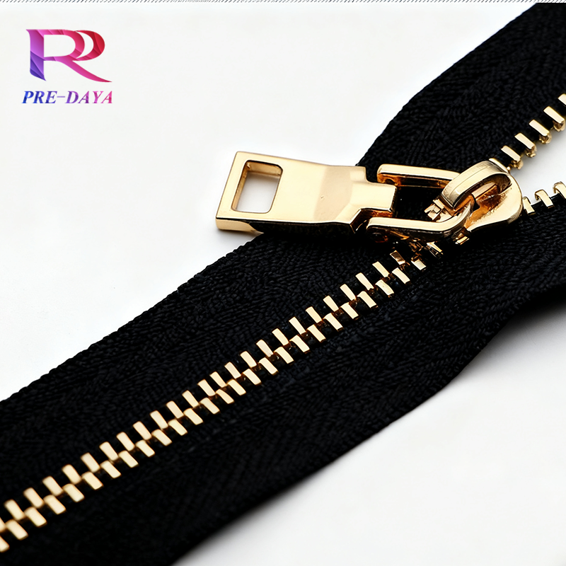 High Quality NO.5 Brass Teeth Open End Zipper Smooth Bronze for Apparel Copper Zipper