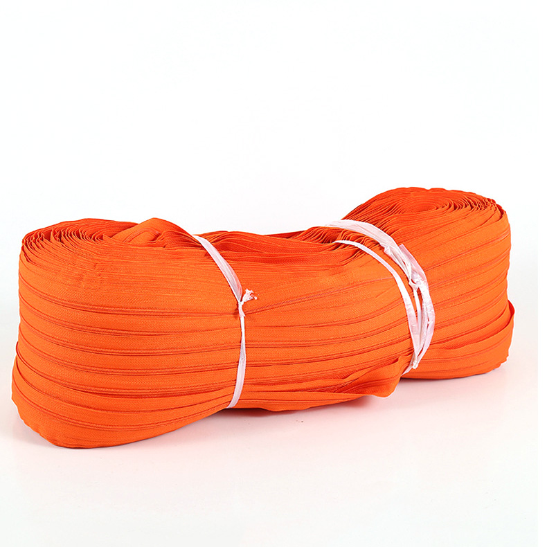 Wholesale Nylon Zipper by the Yard Long Chain Nylon Coil Zippers for for Bags Suitcase