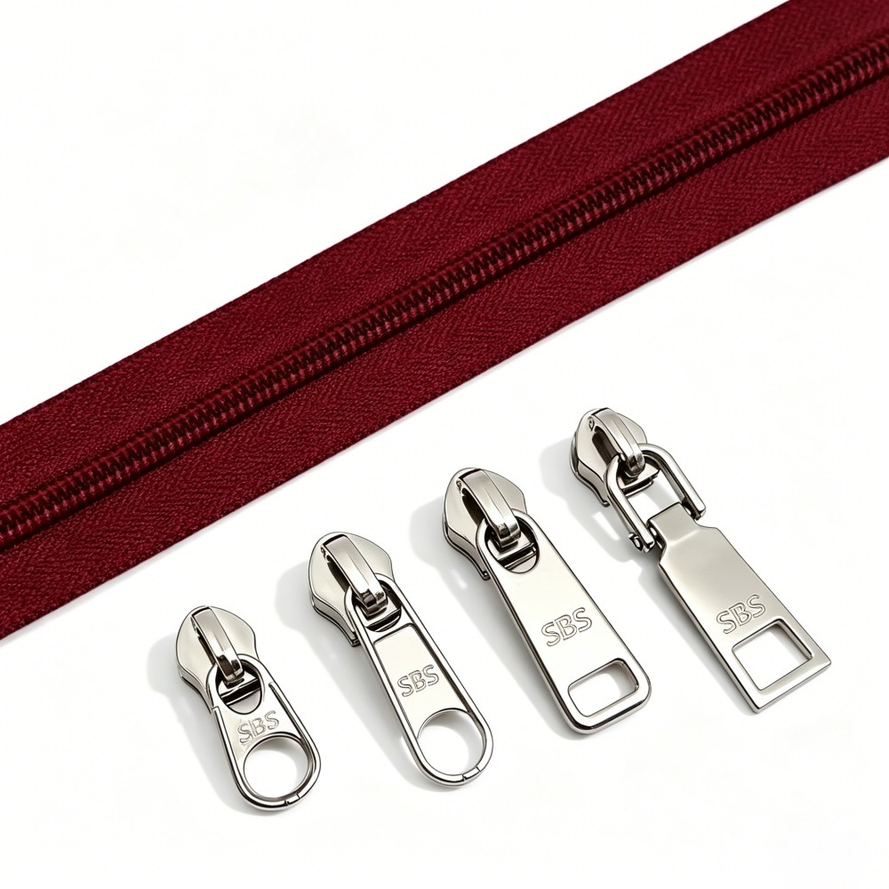 Custom Logo SBS Nylon Open-end Zipper #3/#5/#8 for Clothes Garment Bags Pockets-Durable Colorful High Tensile Strength