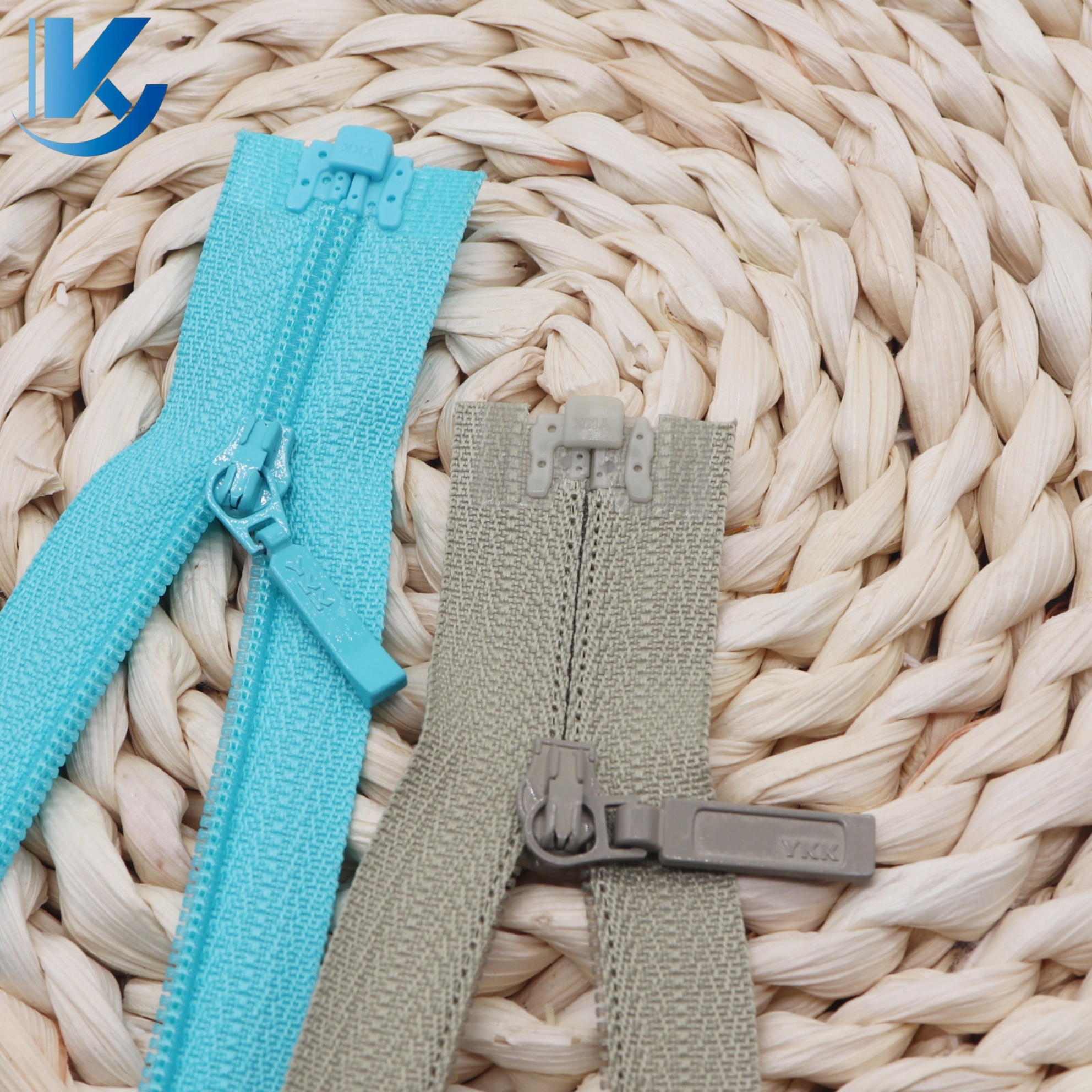 Wholesale Customization Coil High Quality Nylon Reverse Invisible Open-end Zipper 3CYKK OEKO-TEX100 Certified Auto Lock For