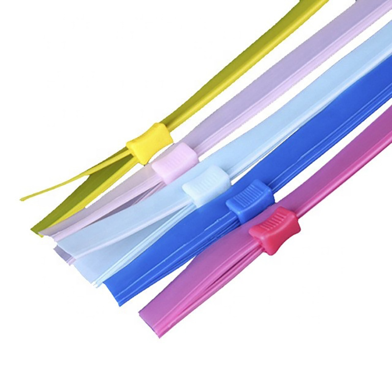 Wholesale Price Customized Color With Plastic Slider PVC Pe Zipper Tape For PVC Pe Packaging Bag