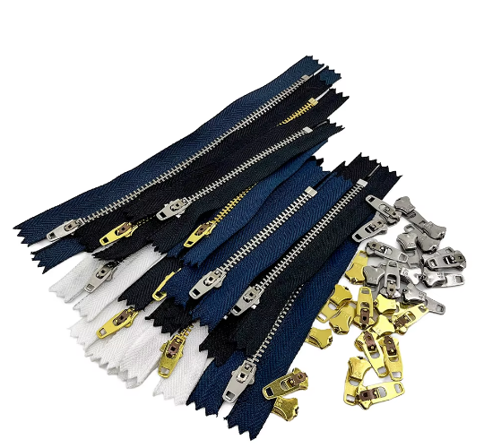 Customization 5# Brass Zipper Teeth Close End Open End Two Way Custom Metal Zippers for Clothing Bags Luggage