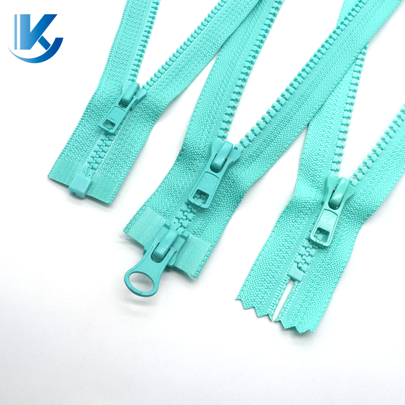 3# 5# Zipper Customization High Quality Colorful Opening Zipper Plastic Garment Colse End Open End Resin Zipper