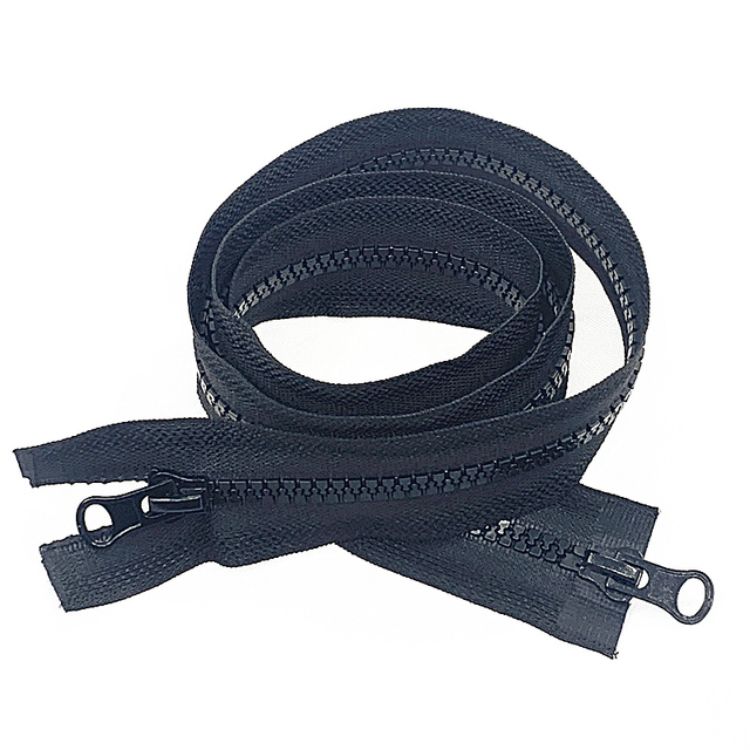 YN #5 Bulk Separating Jacket Zippers for Sewing Coats Jacket White Molded Plastic Resin Zippers