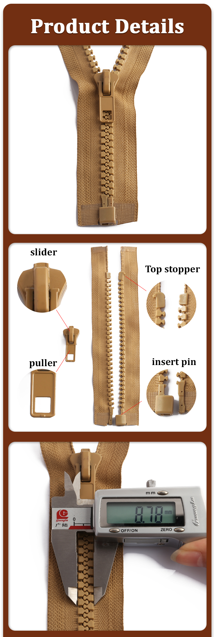 Resin zipper 2