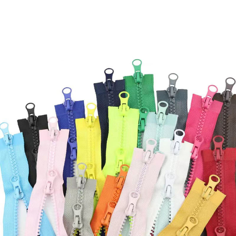 Plastic Teeth Zipper Resin Zipper Opening Open Tail Closed Tail Closed Wholesale Injection Molding Plastic