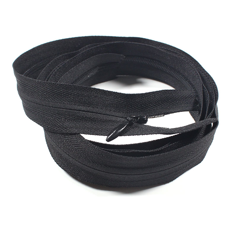 High Quality Durable Smooth Slider 3# 5# 8# Size Nylon Coil Zipper for Dresses Bags Luggages Uniforms Clothing Industry